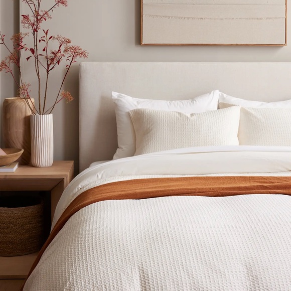 Quince Other - Quince Honeycomb Waffle Duvet Cover with Shams